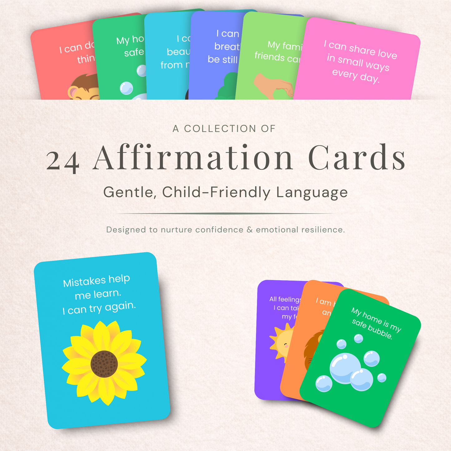 Child Positive Affirmation Poster & Card Set
